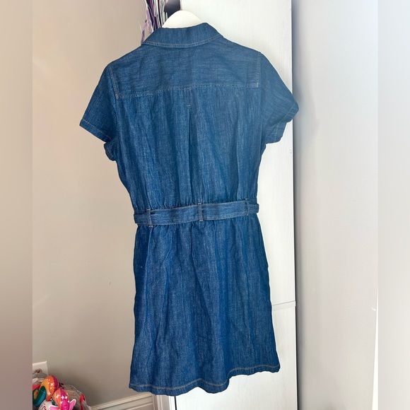 J Crew Factory Denim Utility Mini Dress NWT - Picture 5 of 7
